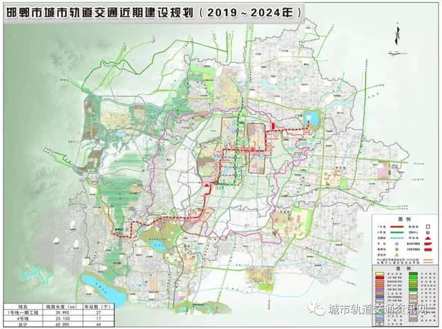 邯郸城市轨道交通规划图曝光 快来看看哪条经过你家?