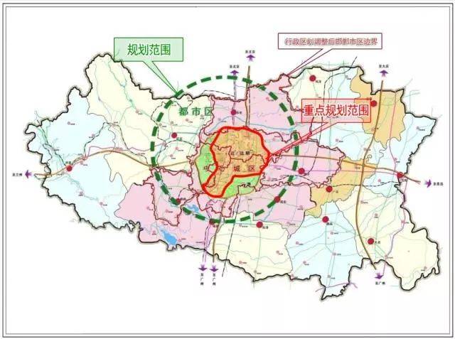 区,永年区,肥乡区,经济开发区,马头开发区,峰峰城区)以及武安市,磁县