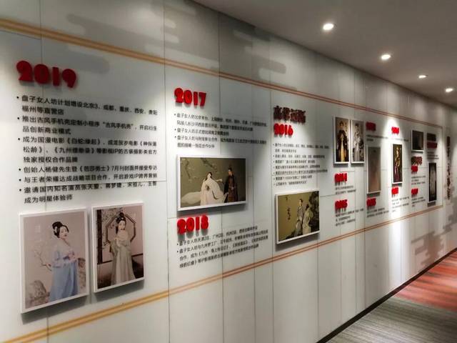 盘子女人坊的文化背景墙