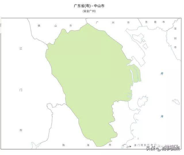 广东省最全版行政区划地图,多个地级市已无县,区县数量差距明显