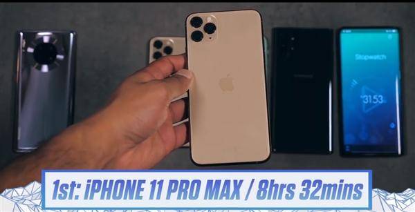 外媒实测!phone 11 pro max续航超mate30 pro