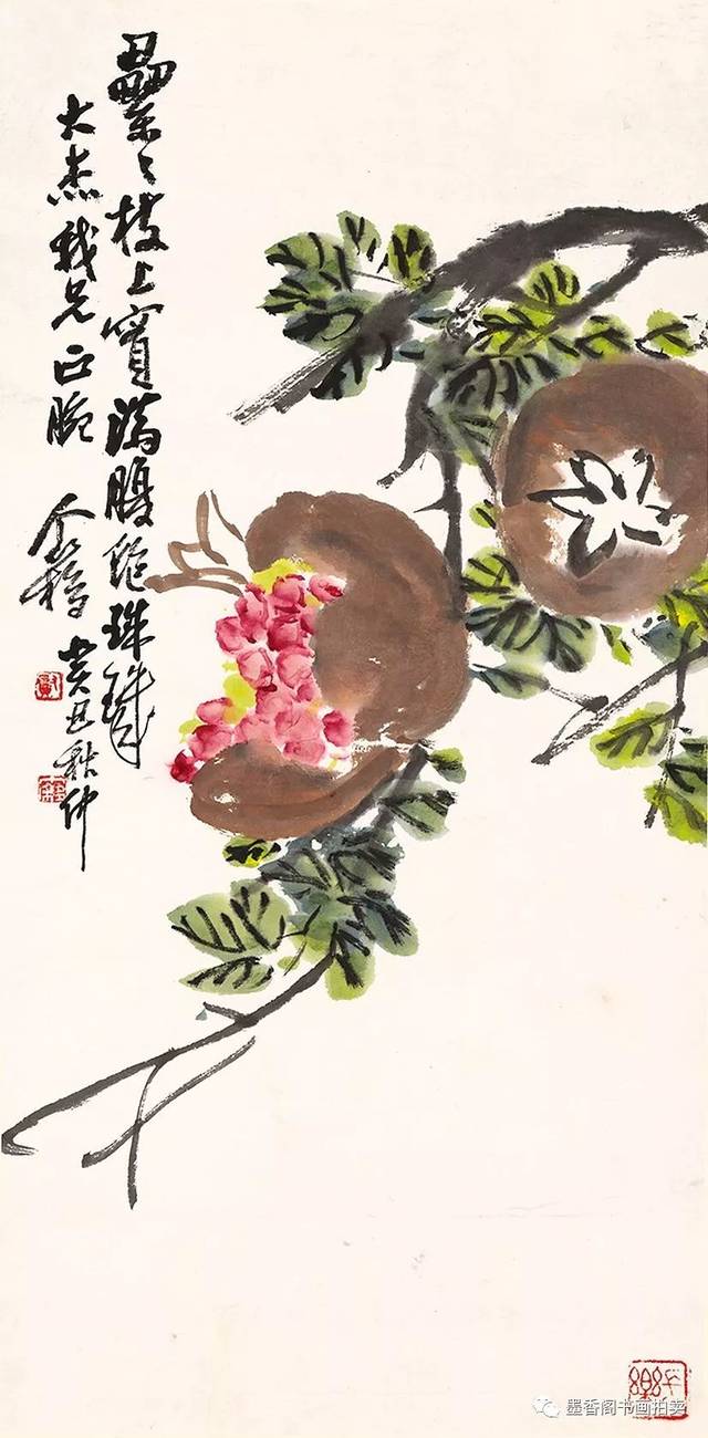 中国画中"瓜果蔬菜"的美好寓意!