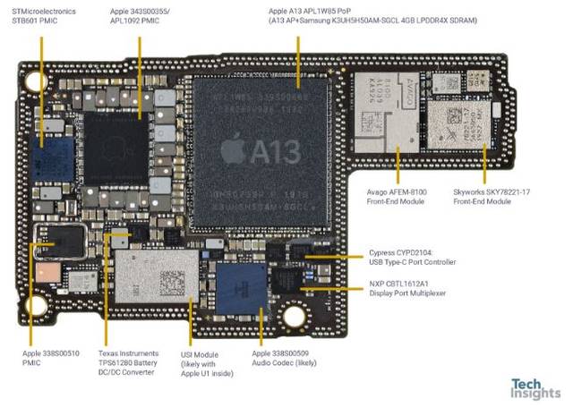 芯片级拆解iphone 11 pro max,bom清单曝光