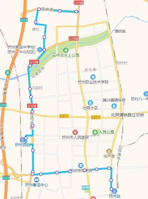 202路公交站点详情