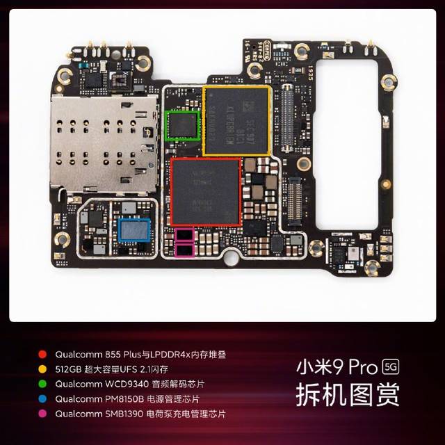 小米9 pro 5g官方拆机图公布:双层堆叠主板,横向线性马达