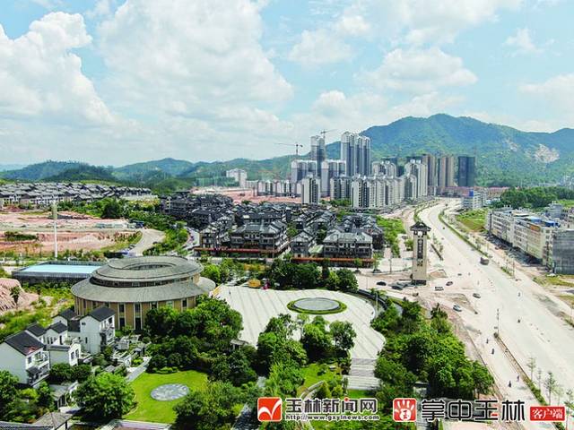以客家文化风情为特色的世客城景区.