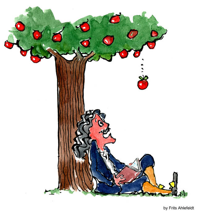 关于牛顿与苹果的感悟牛顿与苹果的故事科技馆牛顿与苹果第4页大山谷图库 