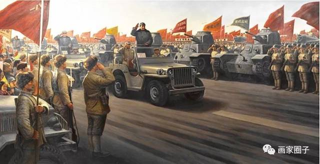 重大历史题材(解放战争)油画作品