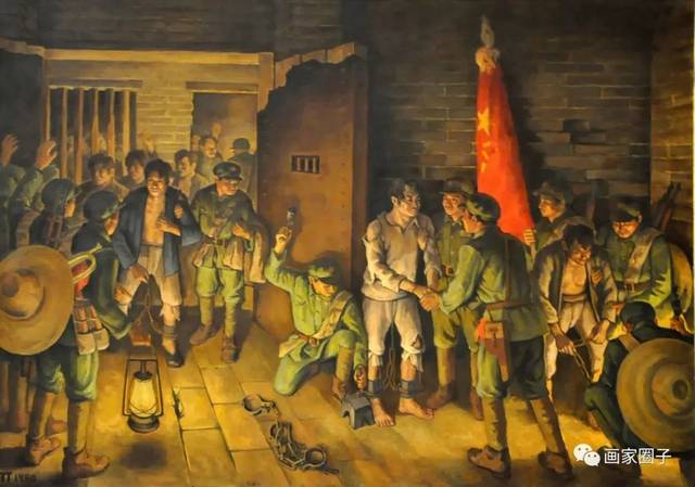 重大历史题材(解放战争)油画作品