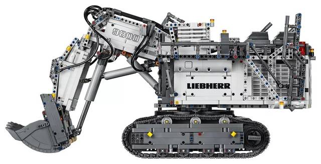 乐高科技系列重量来袭旗舰版42100利勃海尔 r9800挖掘机