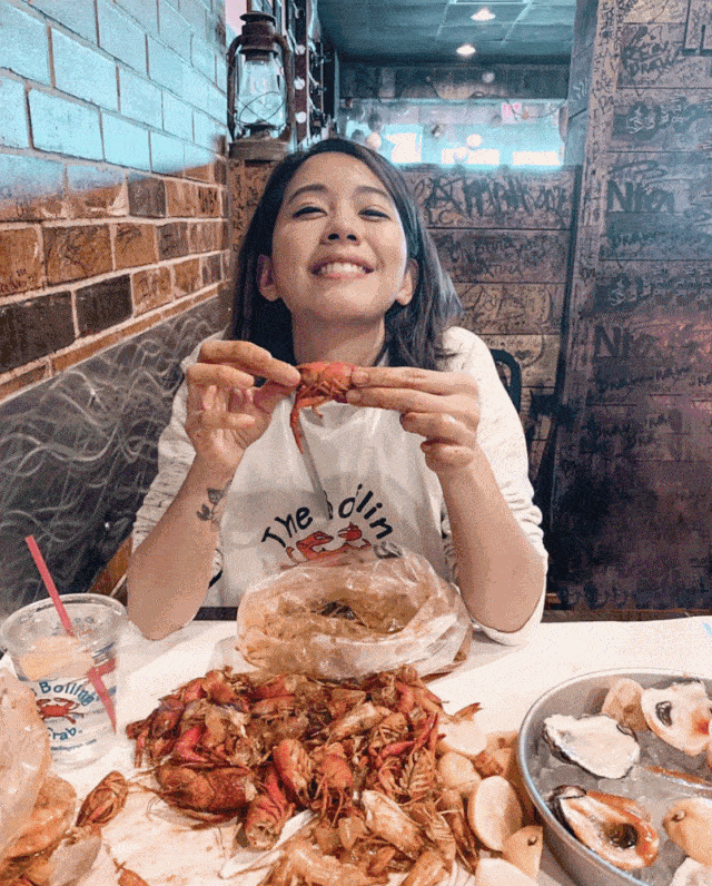 对于外州甚至国外的吃货来说,the boling crab更是一个仿佛旅游景点