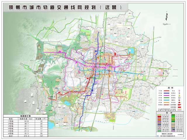 河北邯郸市城市轨道交通线网及近期建设规划(环评公示