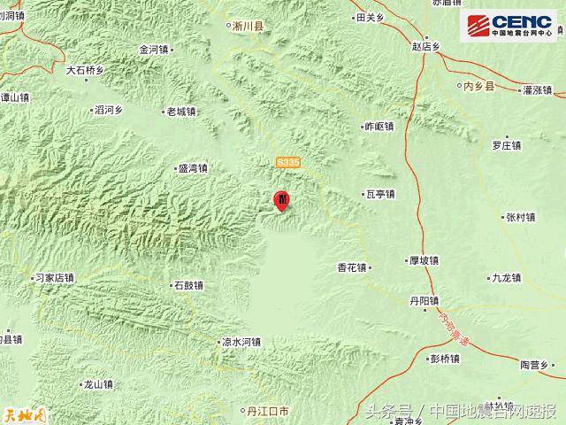 河南南阳市淅川县发生2.9级地震