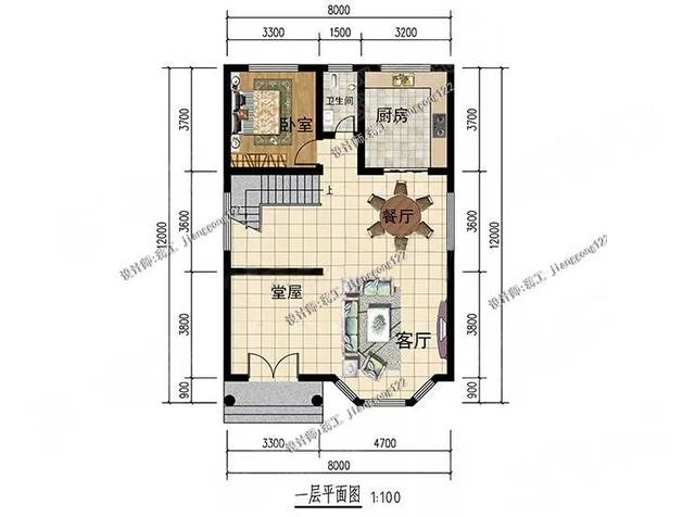 4款100平的小户型三层别墅,宽8米×深12米,建出来都是欧式大气风