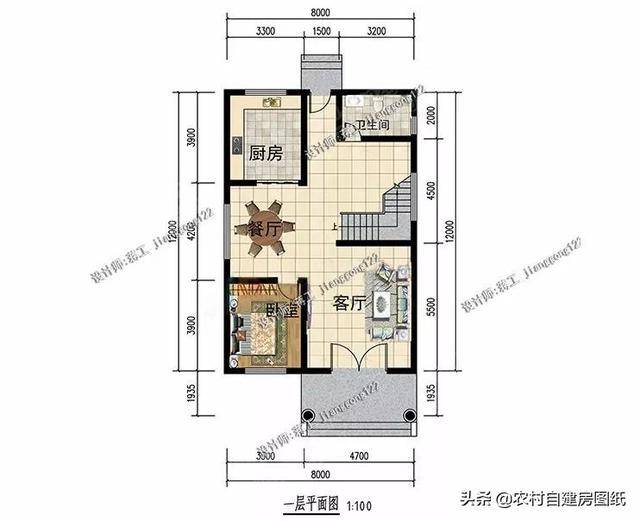 4款100平的小户型三层别墅,宽8米×深12米,都是欧式大气风