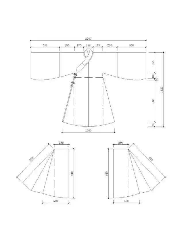 汉服「款式图&结构纸样」合集