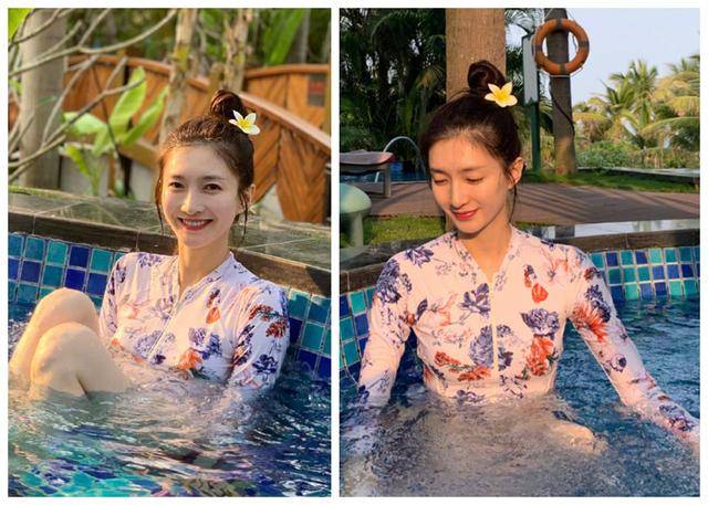 原创女明星们的泳衣有多保守?张天爱穿潜水服游泳,江疏影穿长袖戏水