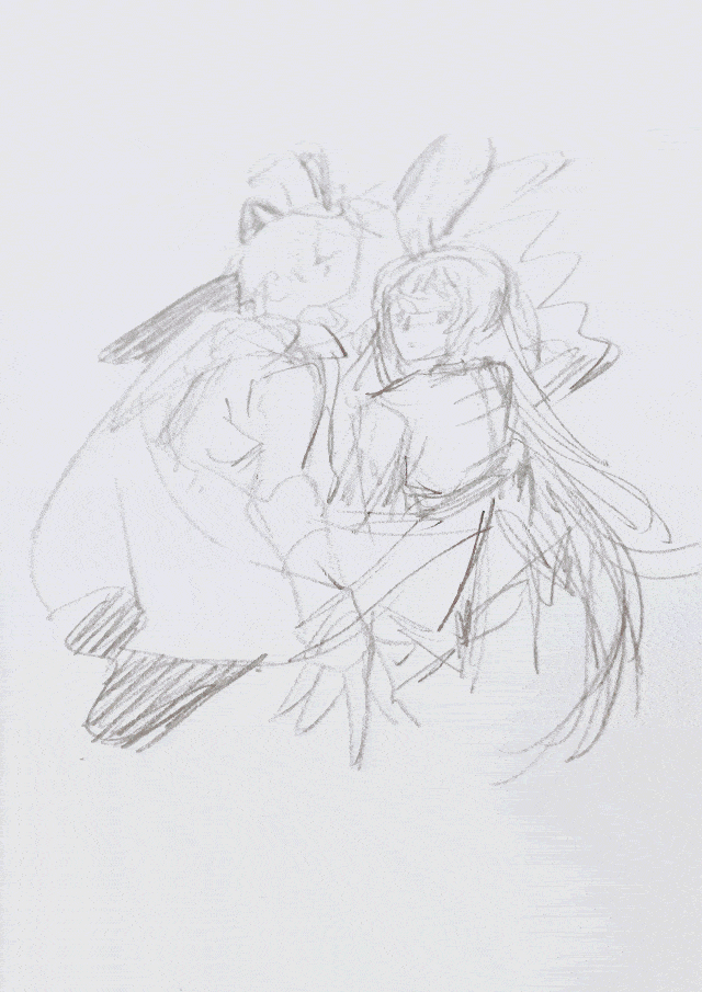 教程丨板绘 — 黑小虎与蓝兔拟人形象可爱展现!