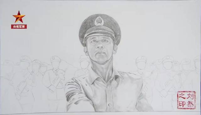 艺术升 | 阅兵场上,兵哥哥画的半身人像素描感动了所有人.