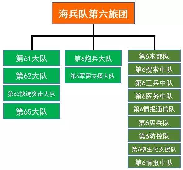 海兵队第六旅团组织结构