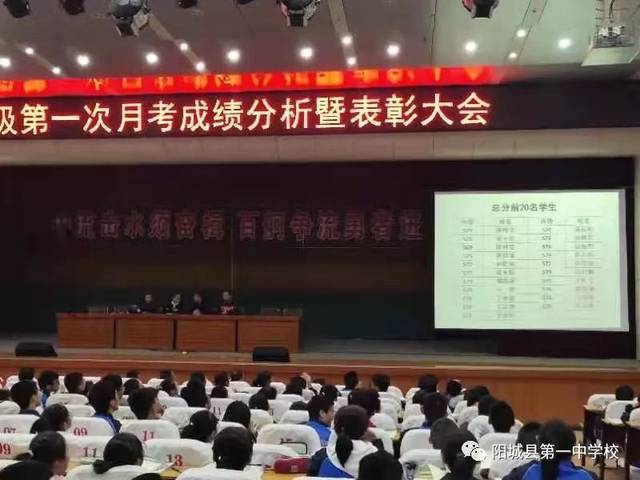 阳城一中高一第一次月考前30名成绩公布,他仍旧是第一