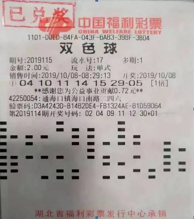 大奖| 鸿运当头 2元机选中双色球一等奖!