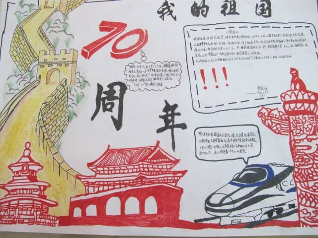 "我和我的祖国"手抄报比赛