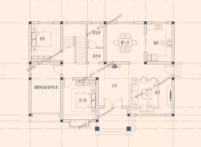 6套农村自建房,20-25万造型简单,农村施工队都能建好