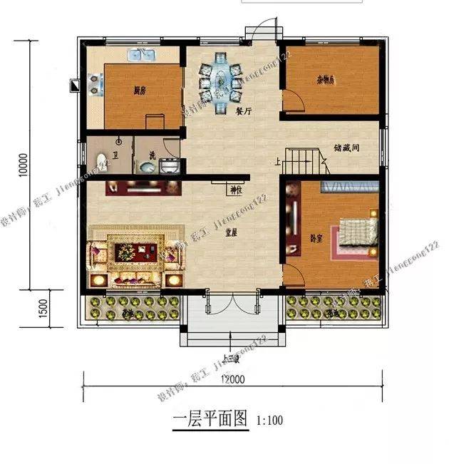 6套农村自建房设计图,20-25万造型简单,农村施工队都能建好