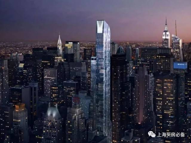 曼哈顿市中心57街的「one57」(图右), 称为"亿万富翁俱乐部",是纽约