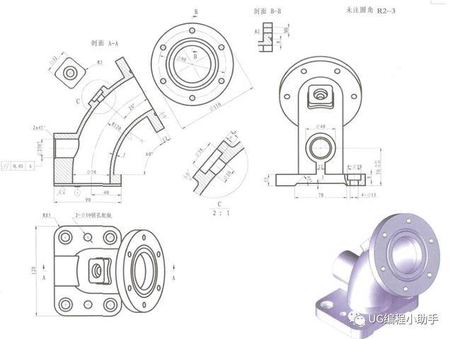 学ug必须练习的建模图纸,20张经典图纸,你会画几个呢?