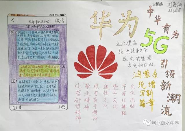 衡水中学 | 女排精神,华为精神主题手抄报作品展