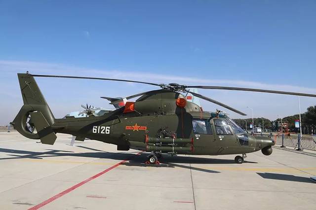 直-9wa:该机是武装直升机,主要用于地面火力支援,也可用于人员运输.