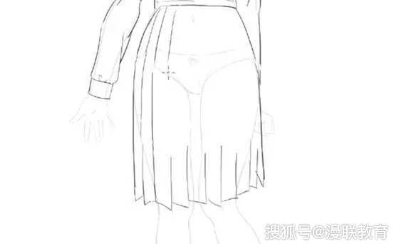 【教程】怎样画动漫jk制服!女高中生制服的画法教程