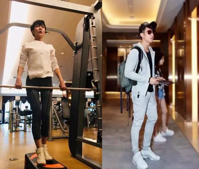 就连自己开健身房的吴尊还有低调的杨乐乐,私下穿的运动装也是hotsuit