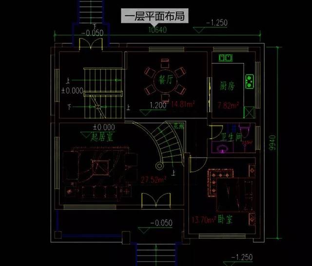 11x10米三层农村自建房设计,100平的小户型,车库地下室都有