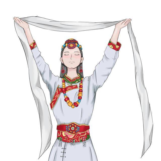 西藏哈达习俗全解,你以前接献哈达的方式可能都错了