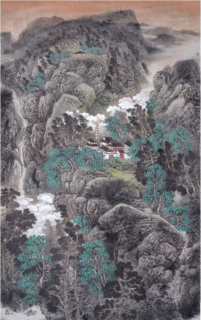 东方艺坛▎石建伟山水画作品欣赏