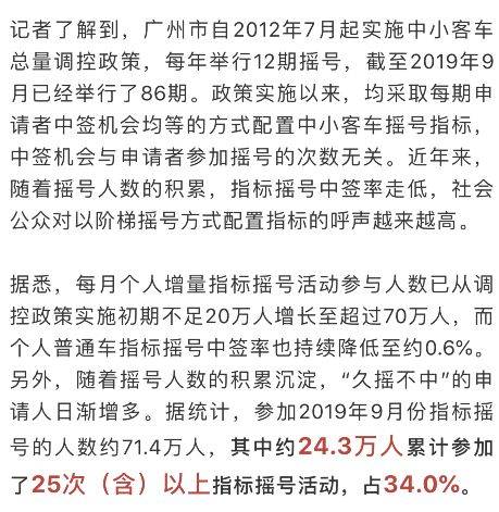 公众对阶梯摇号方式配置指标呼声高