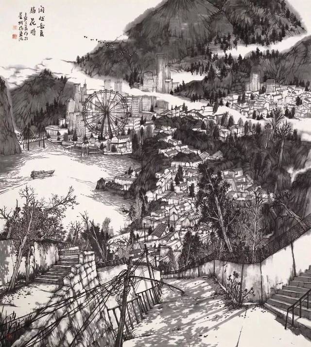 第十三届全国美展中国画展(全部山水作品)欣赏!
