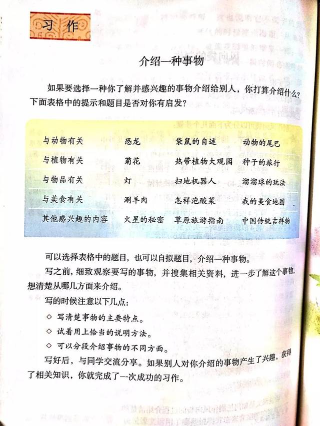 跟拙原孩子学校内作文 五年级上册习作《介绍一种事物,请给孩子留