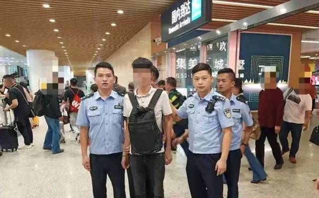 昨天,诈骗南安梅山男子的嫌疑人在厦门机场抓到了