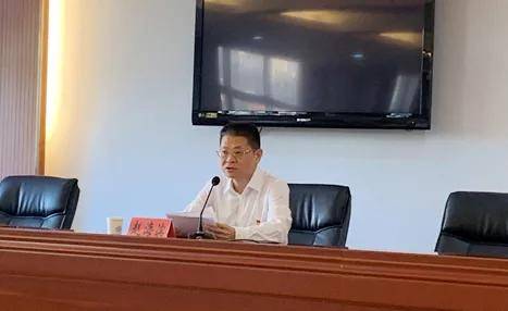 副市长赵海滨到台州市生态环境局 讲主题教育专题党课