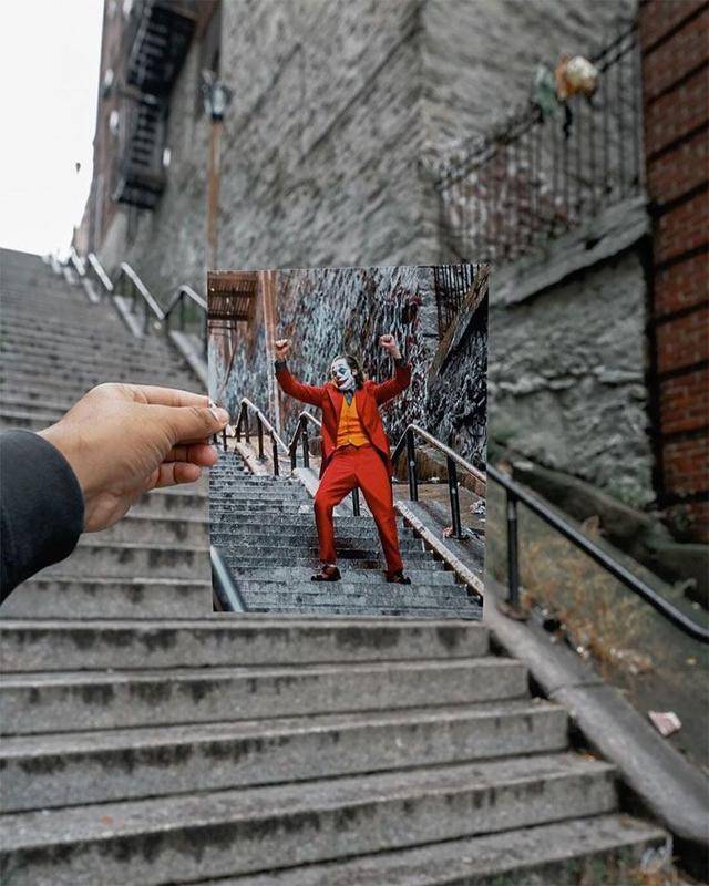 在instagram上,"#jokerstairs(小丑楼梯)"的标签下已经有上千张图片