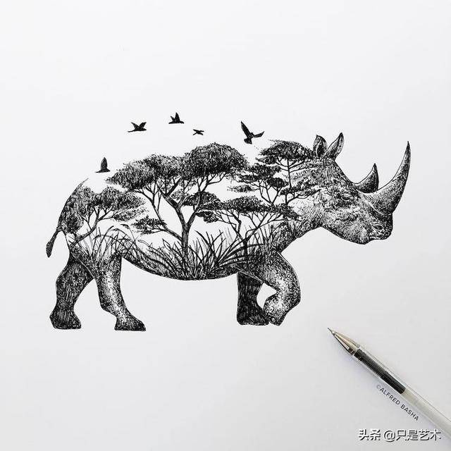 人与自然的关系插画