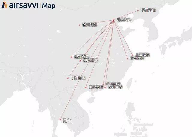 首都航空实现100%转场大兴机场,运营北京大兴进出港航线19条,包括三亚