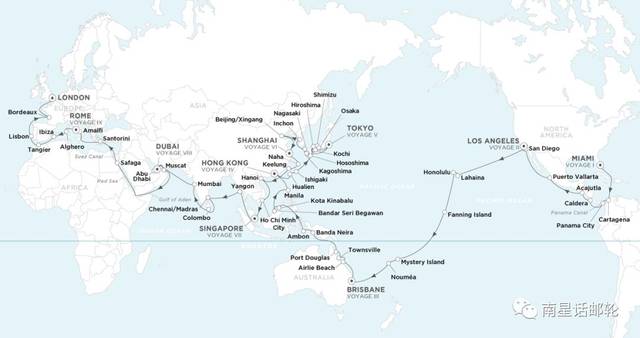 原创如何用最短时间 最少花费环游世界?最新环球邮轮航线