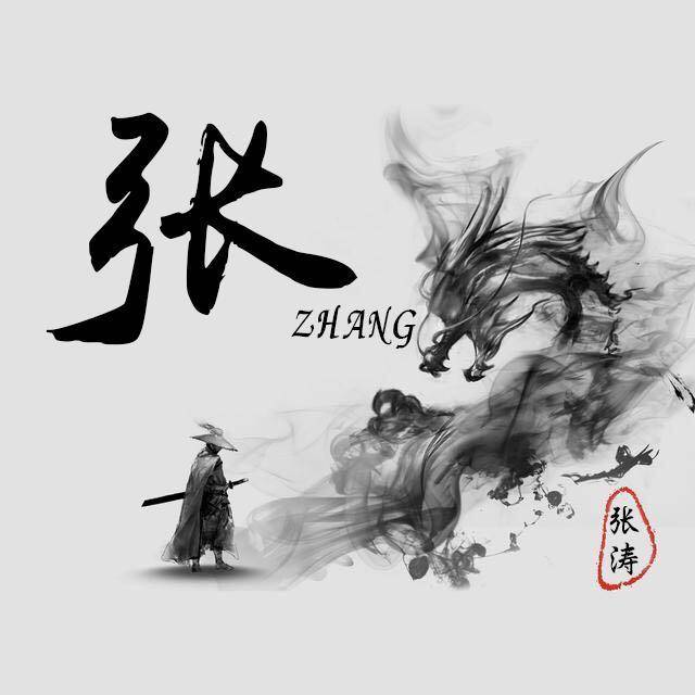 潇洒黑色水墨龙微信头像,藏头诗头像,古典风大气,喜欢