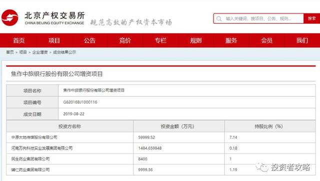 资本不足坏账上升 焦作中旅银行欲靠融资发债解忧