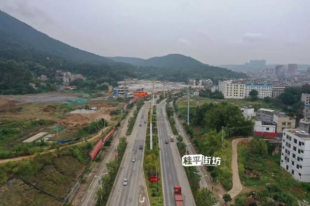 实拍:桂平城区的入口 西山路